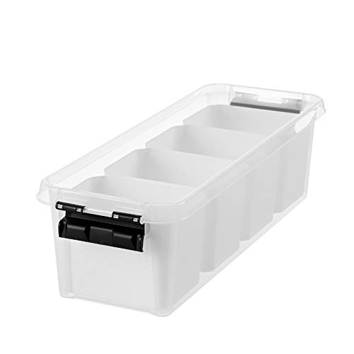 Orthex Smart Store Clipbox – 3,5 Liter, Transparent, 38x14x11 Cm – Stapelbar, Lebensmittelecht