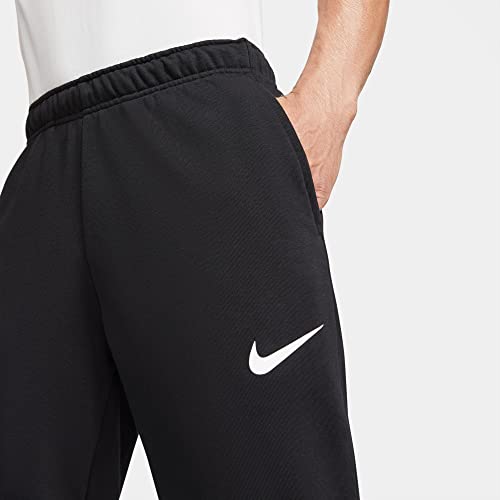 Nike Dry Men's Dri-FIT Taper Fitness Fleece Pants (Black/White, CZ6379-010)4