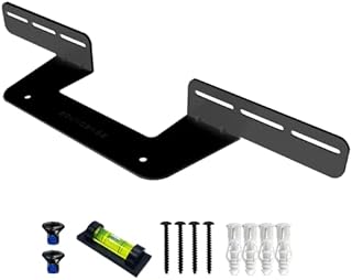 Soundbass Soundbar Mount For Sonos Beam compatible with Generation 1 & 2 Sonos Beam Sound Bar Includes All Necessary Mounting Hardware, Mounts Bracket, Black