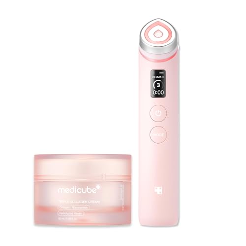 Booster Pro Pink y Crema de Triple Colágeno medicube Dúo Pink para Cuidado Reafirmante