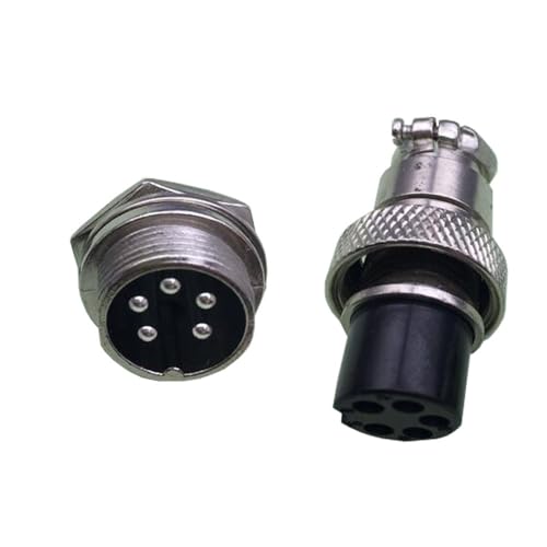 Set 20mm GX20 Conector de Aviación Tornillo 2-8 Pin miniatura 5