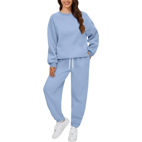 Chandal Mujer Completo Conjuntos Deportivos Talla Grande Ropa Deportiva Invierno Otoño Sudadera Manga Larga Sudaderas Cuello Redondo Y Pantalón Conjunto Deportivo Dos Piezas Deportivos Running