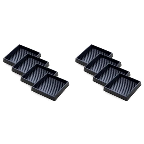 Lckiioy 8 Almohadillas Antideslizantes para Muebles: Tazas Cuadradas de Goma Antideslizantes de 2,5 X 2,5 Pulgadas, Posavasos para Patas, Sofá, Silla, Topes para Cama