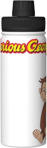 e90 おさるのジョージ(3) アニメ 水筒 真空断熱 保温 保冷 スポーツボトル 人気 ステンレスボトル スポーツ飲料対応 漏れない 直飲み530ml 男の子 女の子 おしゃれ 大人 子供 グッズ キャラクター 雑貨