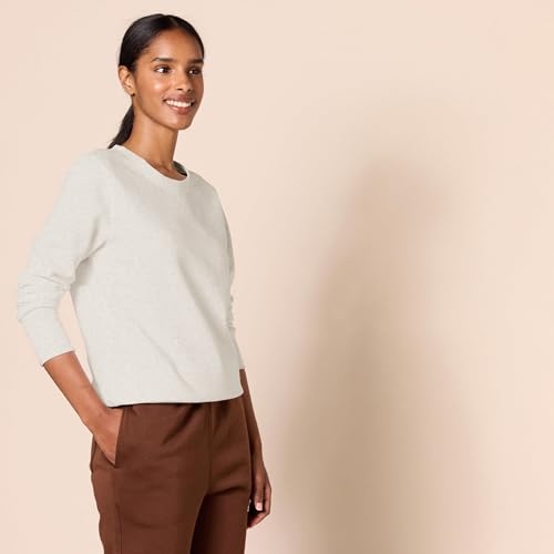Image of Amazon Essentials Women's Fleece Crewneck Long Sleeve Pullover Sweatshirt (Available in Plus Size)