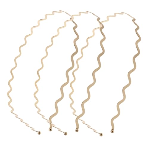 LIFKOME 3個メタルワイヤーヘッドバンド ウェーブデザイン 薄型クラウン スプリングプ 髪止め ブライダル パーティー ヨガ メイクアップ用