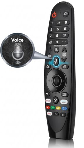 Mando Mágico para LG Smart TV con Control por Voz – Reemplazo para MR20GA, AN-MR20GA, AKB75855501 – Compatible con OLED, NanoCell, UHD, 4K, LED