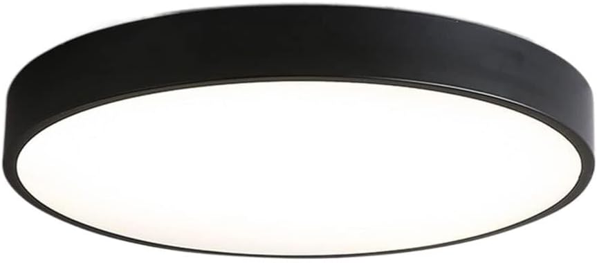 Chandelier, 11.8Inch Macaron Color Ceiling Light 5000K Daylight Round Flush Mount Home Decorative Ceiling Lamp Fixture 1.9" Thin Round Flat Panel Light Surface Mount for Kitchen, Bedroom, Laundry(YEL