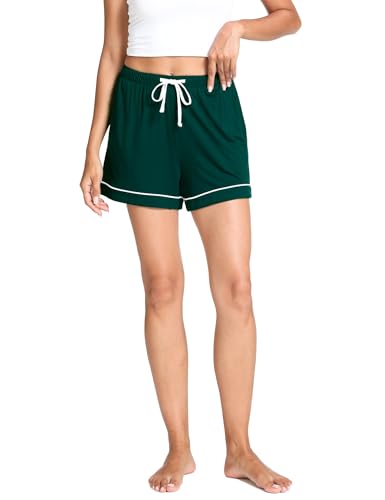 Image of GYS Pajama Shorts for Women - Viscose Made from Bamboo, Soft Sleep Shorts Casual Lounge Shorts Pj Bottom