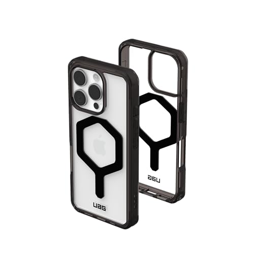 Image of URBAN ARMOR GEAR UAG Designed for iPhone 16 Pro Case 6.3 inch Plyo - Compatible with MagSafe Charging Rugged Slim Anti-Yellowing Transparent Clear Shockproof Military Grade Protective Cover, Black /Black