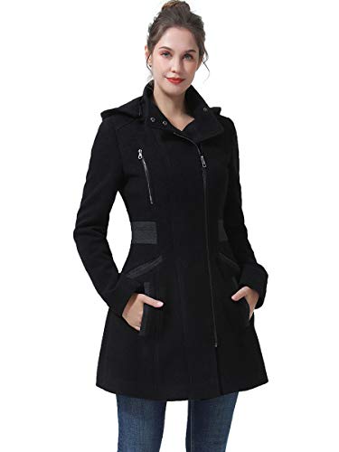 BGSD Women Ivy Wool Blend Hooded Colorblock Walking Coat (Also available in Plus Size and Petite) - Main Image