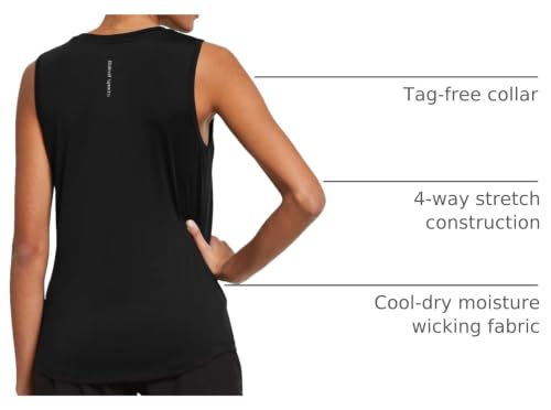 Image of baleaf Women's Workout Tank Tops Sleeveless Quick Dry Running Shirts Lightweight Loose Fit for Yoga Athletic Gym