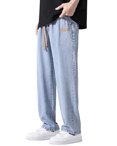 Baggy Jeans Men's Baggy Hip Hop Jeans Straight Leg Y2K Jeans Pants Boys Trousers Harajuku Streetwear Pants