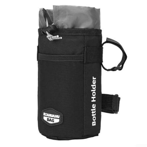 Water Resistant Bike Handlebar Bag 22cm Thermal Insulated(black)