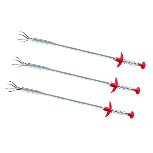 Vaguelly 3 piezas Herramienta de Limpieza de Desagües Clip de Flexible para Desatascar Tuberías y Eliminar Cabello Fregadero y Baño Uso Doméstico y Cocina Colores Surtidos Color Aleatorio