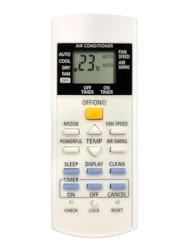 Image of Upix AC Remote No. 29H (No Backlight), Compatible /Replacement for Panasonic AC Remote Control (Exactly Same Remote Will Only Work)