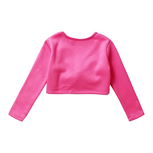 Kids Girls Classic Ballet Sweater Cardigan Long Sleeves Wrap Cardigan Knit Sweater Ballet Dance Outerwear4