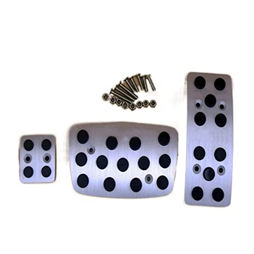 マギル でフットペダルの自動アルミスロットルプレートブレーキガス高品質の車のアクセサリー3ピースフィットのためのジープフィットのためのgrandフィット2011-2015 フットスツール