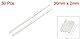 sourcing map 30Stk RC Hubschrauber Modellteil Edelstahl Rundstangen Achsen 30mm x 2mm