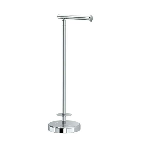 Review Discount Gatco Latitude II Freestanding Toilet Paper Holder with Storage, Chrome