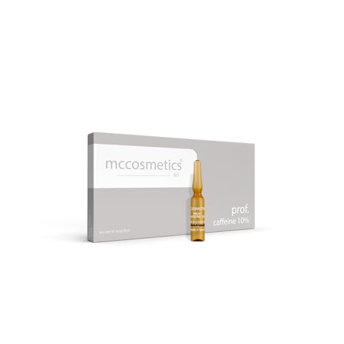 MCCosmetics NY Prof. Caffeine 10% – Lipolytic & Firming Ampoules for Body Contouring – 10 x 1 ml – Made in Spain