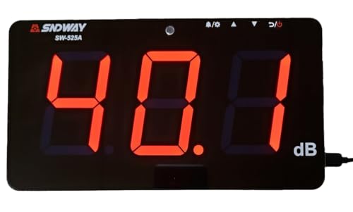 メーカ保証 日本語取説 壁掛け騒音計 アラーム機能 サウンドレベルメーター 騒音計 SW-525A 騒音レベルテスター ノイズメーター LCD 30-130dB 点滅ライトリアルタイムモニタリング 工場実験室病院事務所学校家庭など場所幅広い使用
