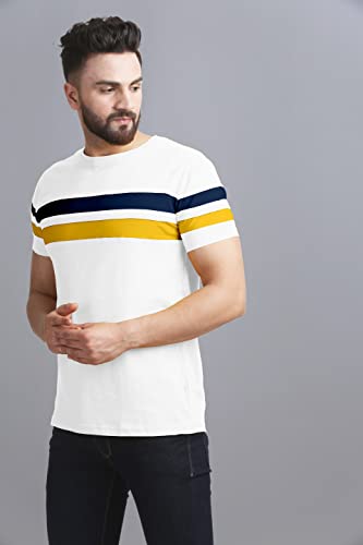 Image of AUSK T-Shirt for Mens Double Stripes on Chest