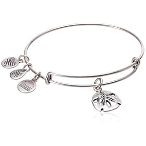 Alex and Ani Sand Dollar III Rafaelian Silver Bangle Bracelet