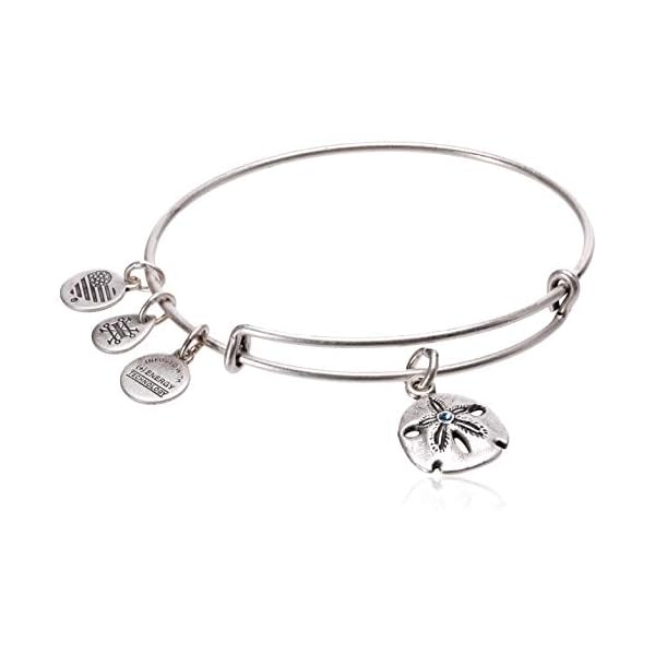Alex and Ani Sand Dollar III Rafaelian Silver Bangle Bracelet