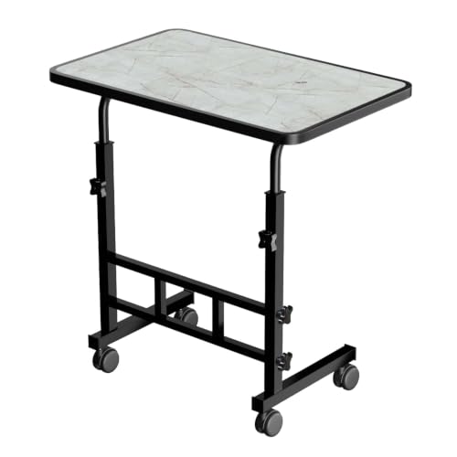Image of Foldable Study Table /Bed Table /Foldable and Portable Wooden /Writing Desk for Office /Home /School | Adjustable Height, Portable for Office, Work Form Home (Marble Light)