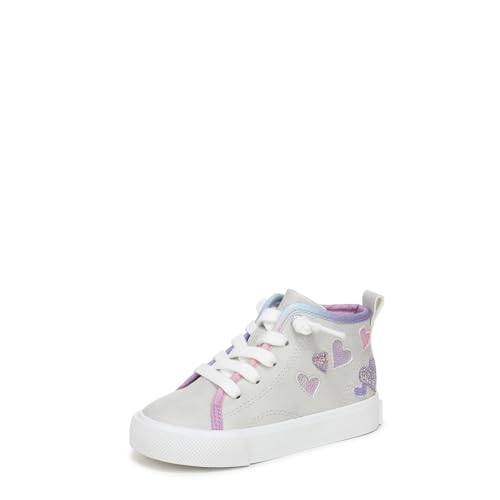 Blowfish Malibu Infant Girls Vibin-T Sneaker Grey/Pink/Purple Glitter 8 T