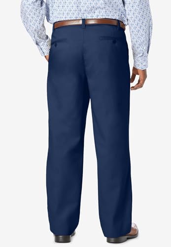 KingSize Men's Big & Tall Relaxed Fit Wrinkle-Free Expandable Waist Pleated Pants2