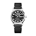 Produktbild WENGER Herren Armbanduhr Attitude Ø 42 mm, Swiss Made, Analog Quarz, Wasserdicht bis 100 m, Leder-Armband, Schwarz/Silber, 01.1541.116