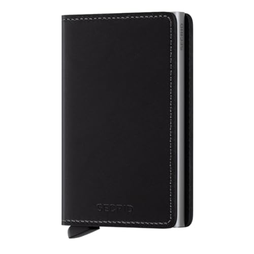 Image of Secrid Slim Wallet Original Leather With Rfid Safe Card Case