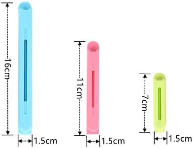 24 Pcs Food Bag Clips Plastic Bag Sealing Clips Food Clips Bag Sealing Clips for Kitchen Freezer Snacks Bag Clips