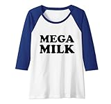 Womens Mega Milk Raglan Baseball Tee