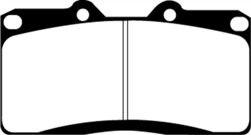 Image of EBC Brakes Redstuff 3000 Series Sport Brake Pad Set DP31097C to Fit DODGE,MITSUBISHI