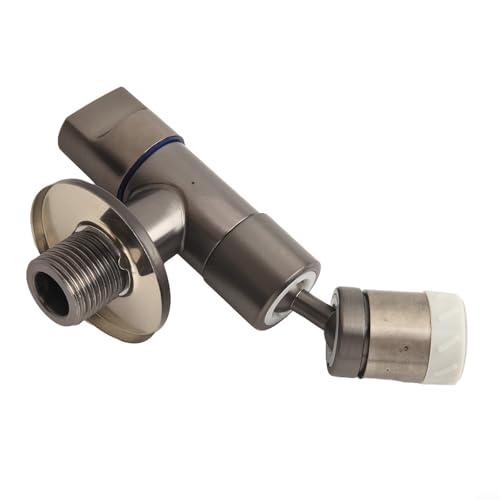 Grifo de pared de latón para fregaderos de baño y piscinas de fregona al aire libre con configuración (gris)