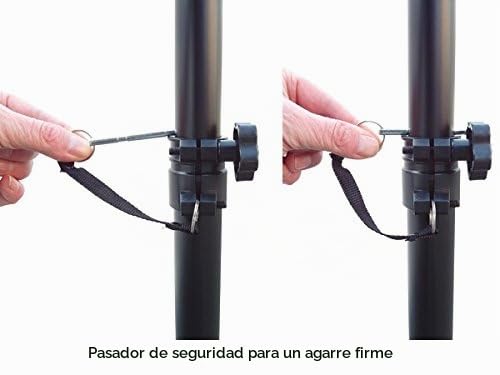 Soporte altavoz tipo trípode ajustable para DJ y eventos musicales 6