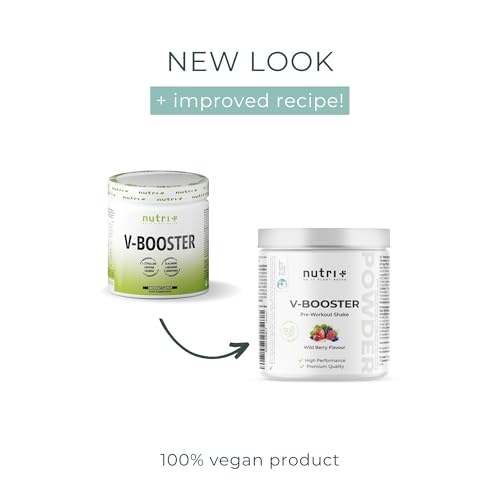 Nutri + Pre-Workout Booster Wild Berry - hautement dosé + vegan - Caféine Citrulline L-Arginine Creapure ß-Alanine Bétaïne HCL 400 g – Image 3