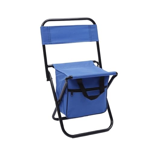 Silla plegable portátil y desmontable for exteriores, ideal for acampar, pescar, viajar, senderismo picnic(Blue)