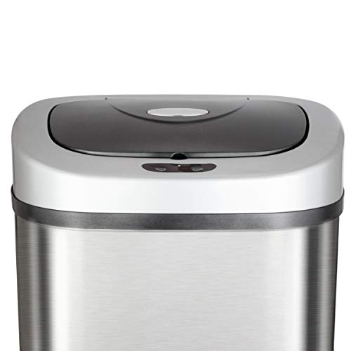 Caneca de basura sensor 21.1 gal acero inoxidable miniatura 4