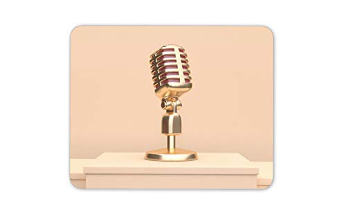Destination Vinyl Ltd Radio City Mic Microphone Mouse Mat Pad - Broadcasting Computer #16319
