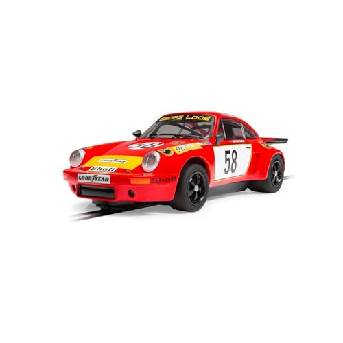 Scalextric C4594 Porsche 911 3.0 RSR - Georg Loos Racing - Vainqueur GT 1975 LeMans Slot Car