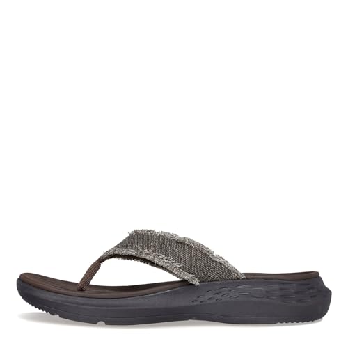 Skechers Men's Parson Sd-Gino Thong Sandal with Frayed Edges3