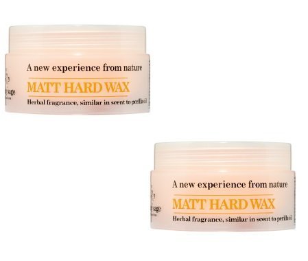 SARANGSAE PROFESSIONALErba Classico Natural Aroma Clary Sage Matt Hard Wax Herbal Fragrance Similar Scent to Perilla Oil Imported WAX with Powerfully Hold and No Grease - 2 Pack of 3.17 Oz / 90 g