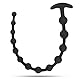Analplug Analkette mit 13 Analkugeln Anal beads,50 cm Extra Lang Buttplug Anal Dildo Anal Spreizer Analspielzeuge,Anal Hook Anus Masturbator Sexspielzeug für Männer Frau Paare Extrem Sex Schwarz