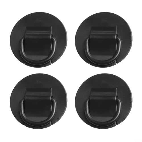 Fijación simplificada con nuestro robusto juego de cuatro parches circulares reforzados diseñados específicamente para kayak (negro)