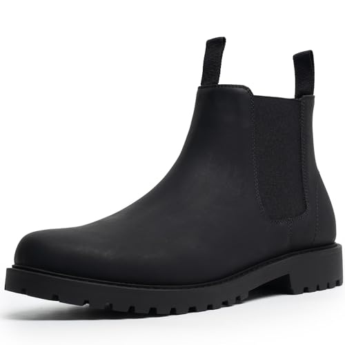 Best Slip on Chelsea Boots for Effortless Style 9 CGRRBW Mens Slip On Chelsea Boots, Work Hiking Ankle Booties For Men Comfortable and Lightweight