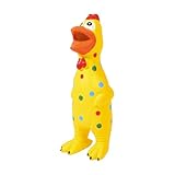 Generisch Pollo de látex chirriante para grandes juguetes interactivos de estrés (amarillo, A)